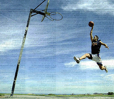 basketball dunk. Strange asketball dunks
