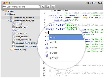 Edit HTML and CSS with a real time, real browser preview. Click an element in the preview and the related code is selected for you!