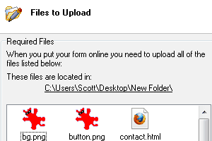 With a Click of a Button, Your Form Is Online (Screenshot)