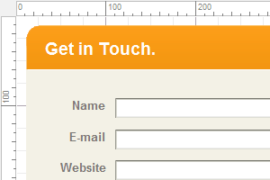 Create Forms in a WYSIWYG Workspace (Screenshot)