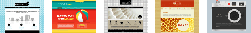 Visual Site Designer Themes