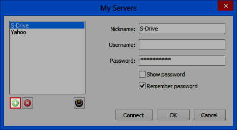 Add Server Button