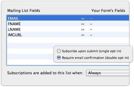Application Screenshot Mailing