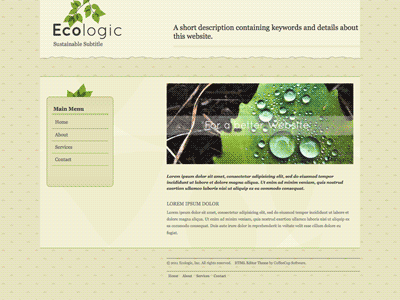 Ecologic - HTML Editor (Responsive)