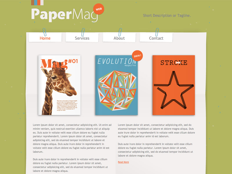 PaperMag - HTML Editor (Responsive)