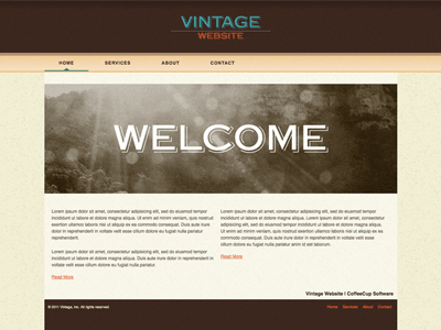 Vintage - HTML Editor (Responsive)